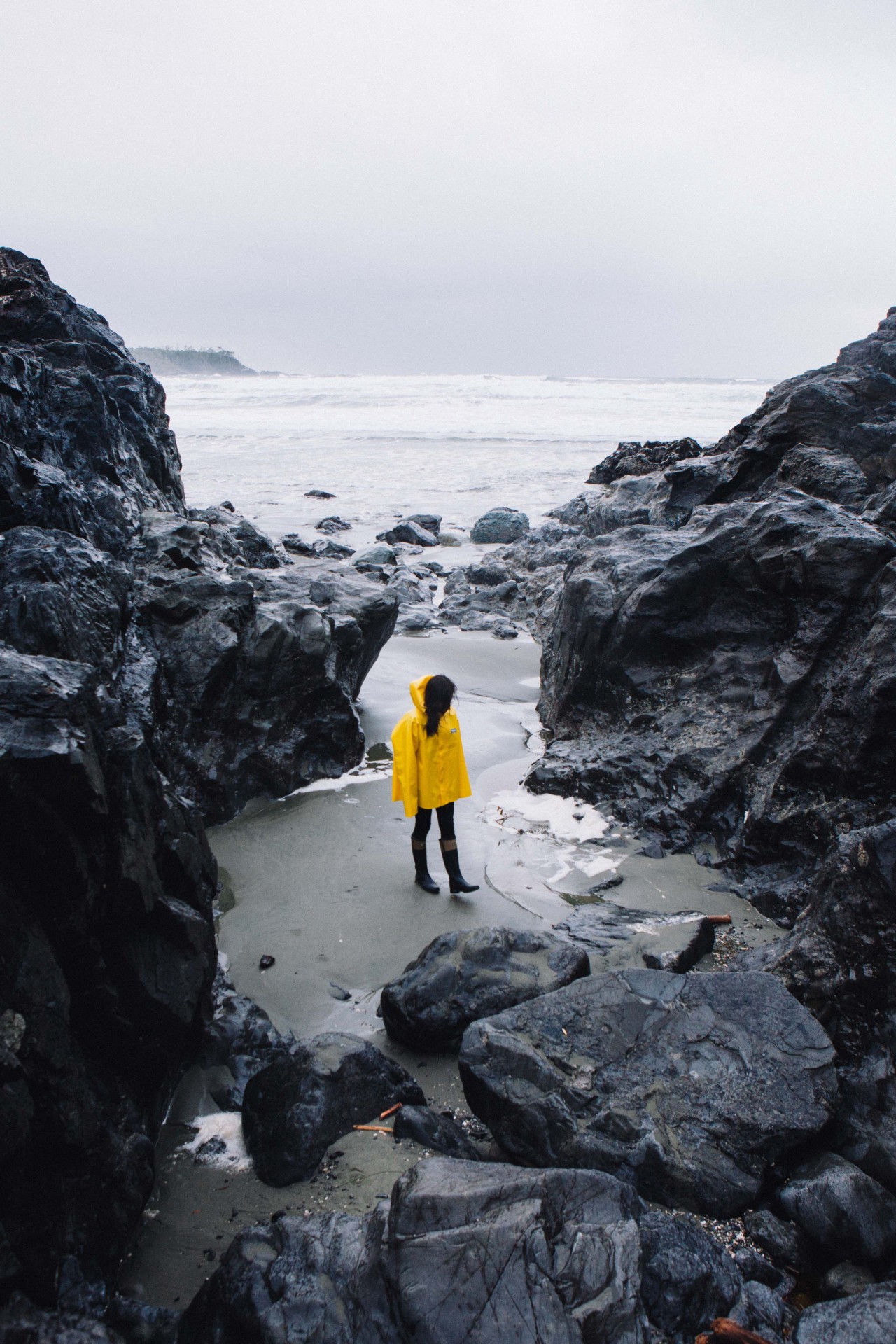 benngie:  Chased by the tide in Tofino, BC. 