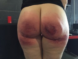 alexinspankingland:  I gave missgingersparks a SEVERE spanking. 