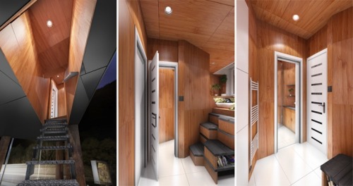 mymodernmet:  In an effort to provide homeless people with an innovative shelter option for living and sleeping, the Slovakian firm DesignDevelop created the Gregory Project as a way to offer alternative living spaces that also function as billboard