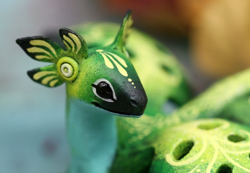 sosuperawesome: Oak, Monstera and Thistle Dragons Demiurgus Dreams on Etsy