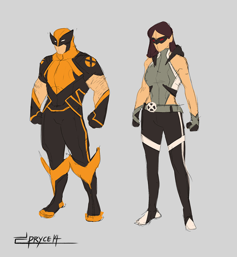 pryce14: Laura and Logan.  Another just-for-fun piece prompted by redesigns that