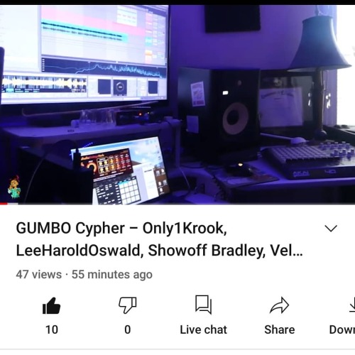 GUMBO CYPHER OUT NOW. LINK IN BIO. 6 HARD ASS LYRICISTS, 3 DIFFERENT BEATS , 1 TRACK ALL PRODUCED MI