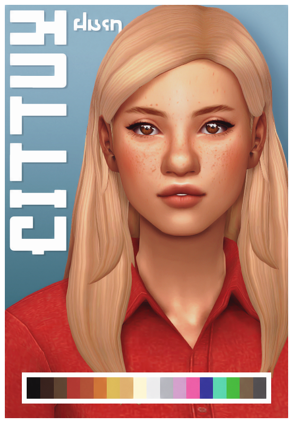 sims 4 cc hair ombre tumblr