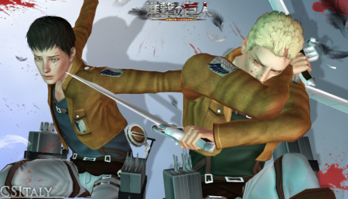 csitaly: [CSitaly-TS3]Snk - Berhotldt and Reiner Bertholdt Fubar and Reiner Braun from Attack on Ti