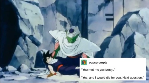 dragonsballsz: piccolo: i’ve had gohan for two minutes but if anything ever happened to him i would 