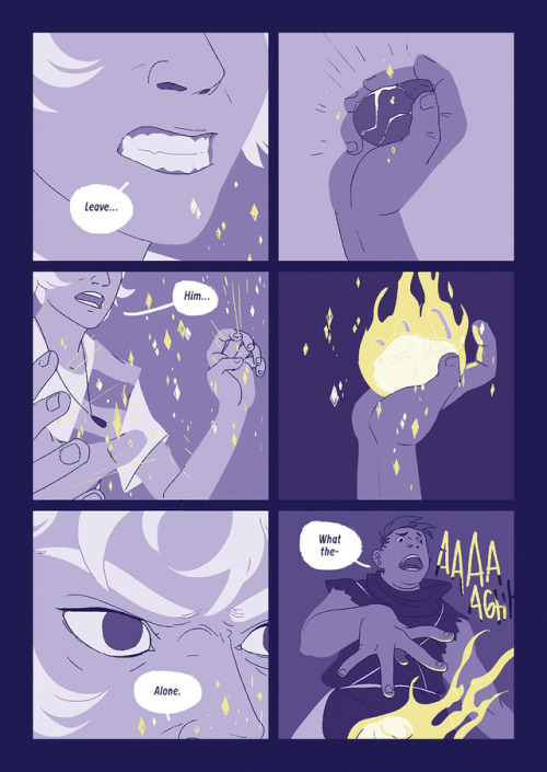 lauraguglielmo: A short comic I did about Asra and Muriel for @thechariotzine! I really love these t