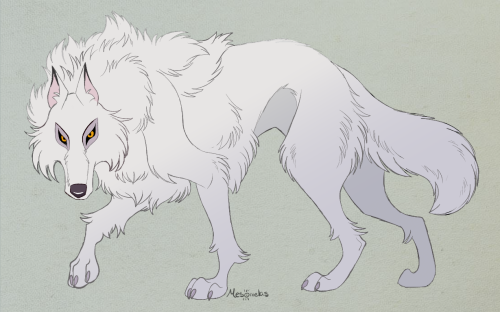 Designing the white wolf (and dog) trope. It can be difficult to differentiate canine character