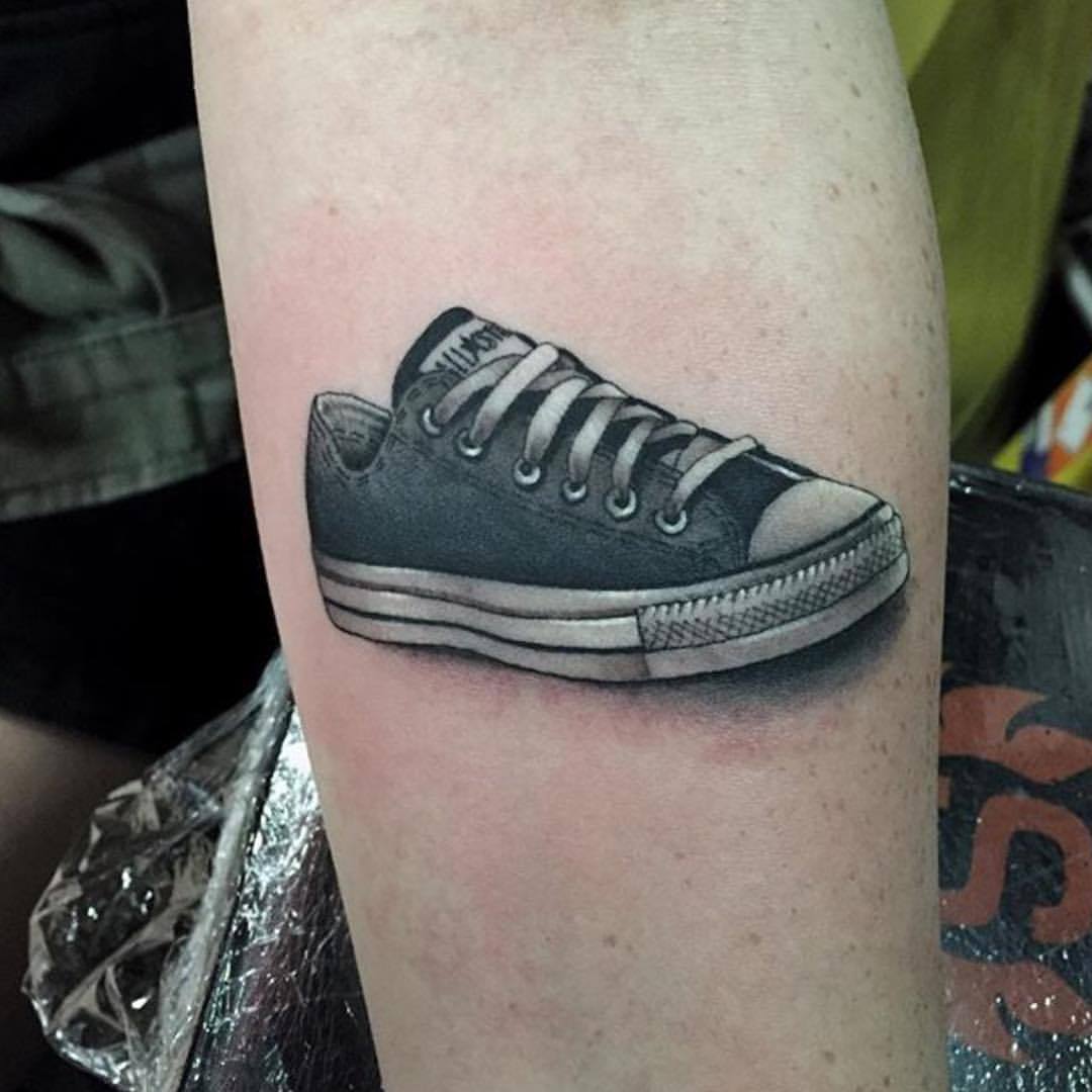 converse sneaker tattoo