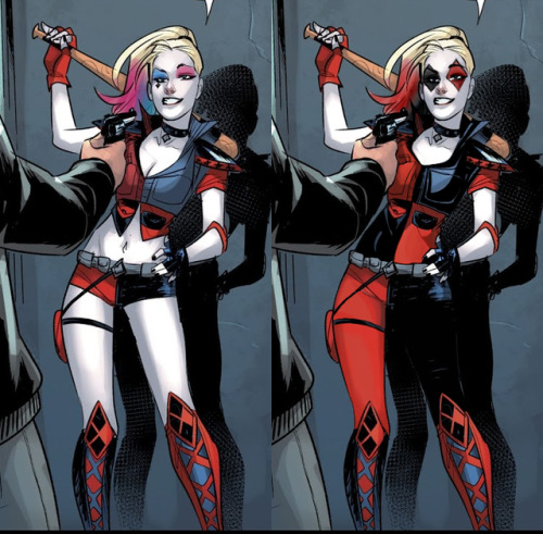 bikiniarmorbattledamage: mistfather: anna-nicholl: vagabond-art: unpopular opinion: harley quinn is 