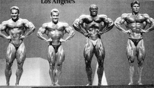 jamesmichaelray: Rich Gaspari, Lee Labrada, Lee Haney, and Gary Strydom. 