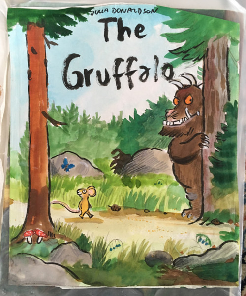 Cover test by Axel Scheffler for 'The Gruffalo'