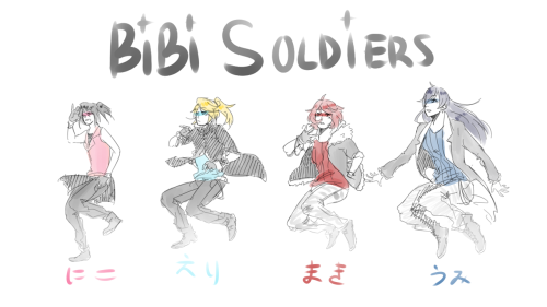 KPOP AUBiBi Soldiers, angsty dorks :v