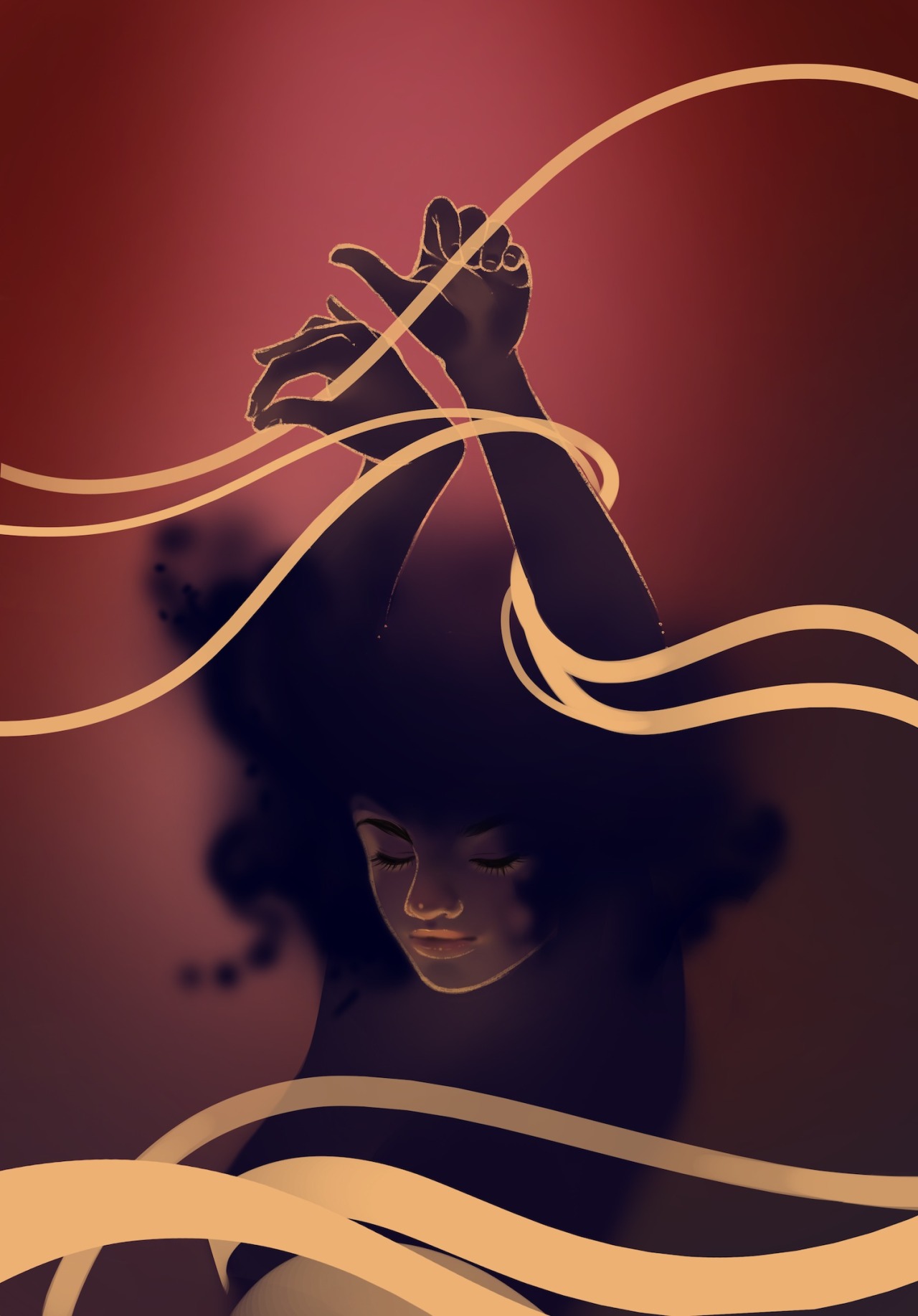 kelogsloops:Process for “Liberation”StagesI start off with a outline sketch to