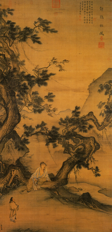 Listening Quietly to Wind in the Pines, Ma Lin (1180-1256)