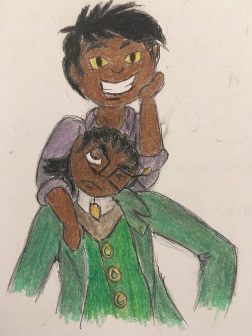 missstar489: The first of a pair for @jewishdragon , Aldin and Jiminez Hoffman! Decided to draw Jimi