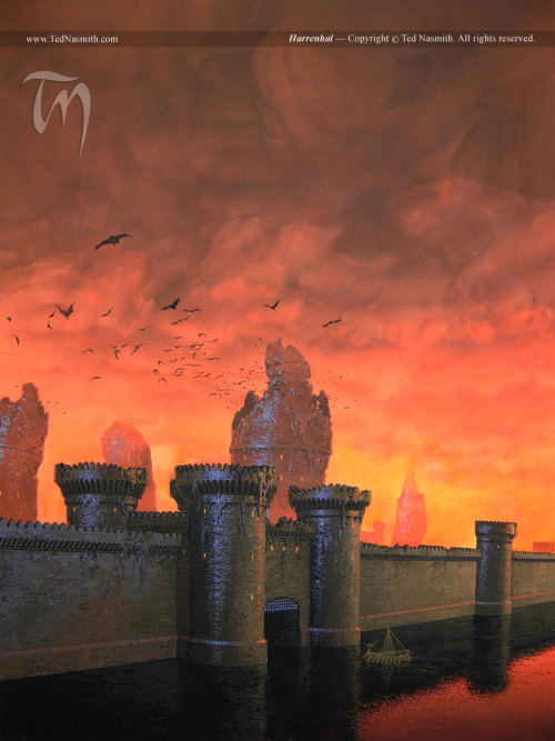 Game Of Thrones Art By The Brilliant Artist Ted Nasmith. The Captions Above Are From His Website On Each