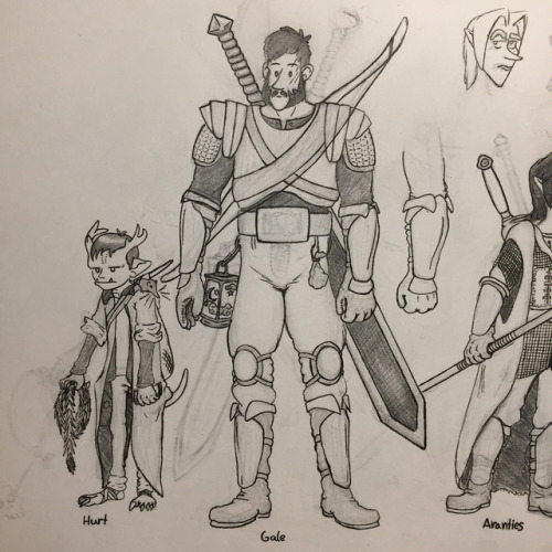 Finished My Uni DnD Groups Characters; Guardians Of The Fantasy! Their About Level 6 In This Picture,