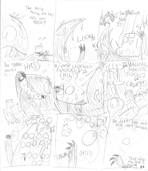 OLD ART:  THE GALACTIC CITY - PART 5More from the old comic I sketched in middle school, “The Galact