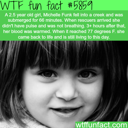 wtf-fun-factss:  The revival of a 2 year old after an hour of drowning - WTF fun facts 