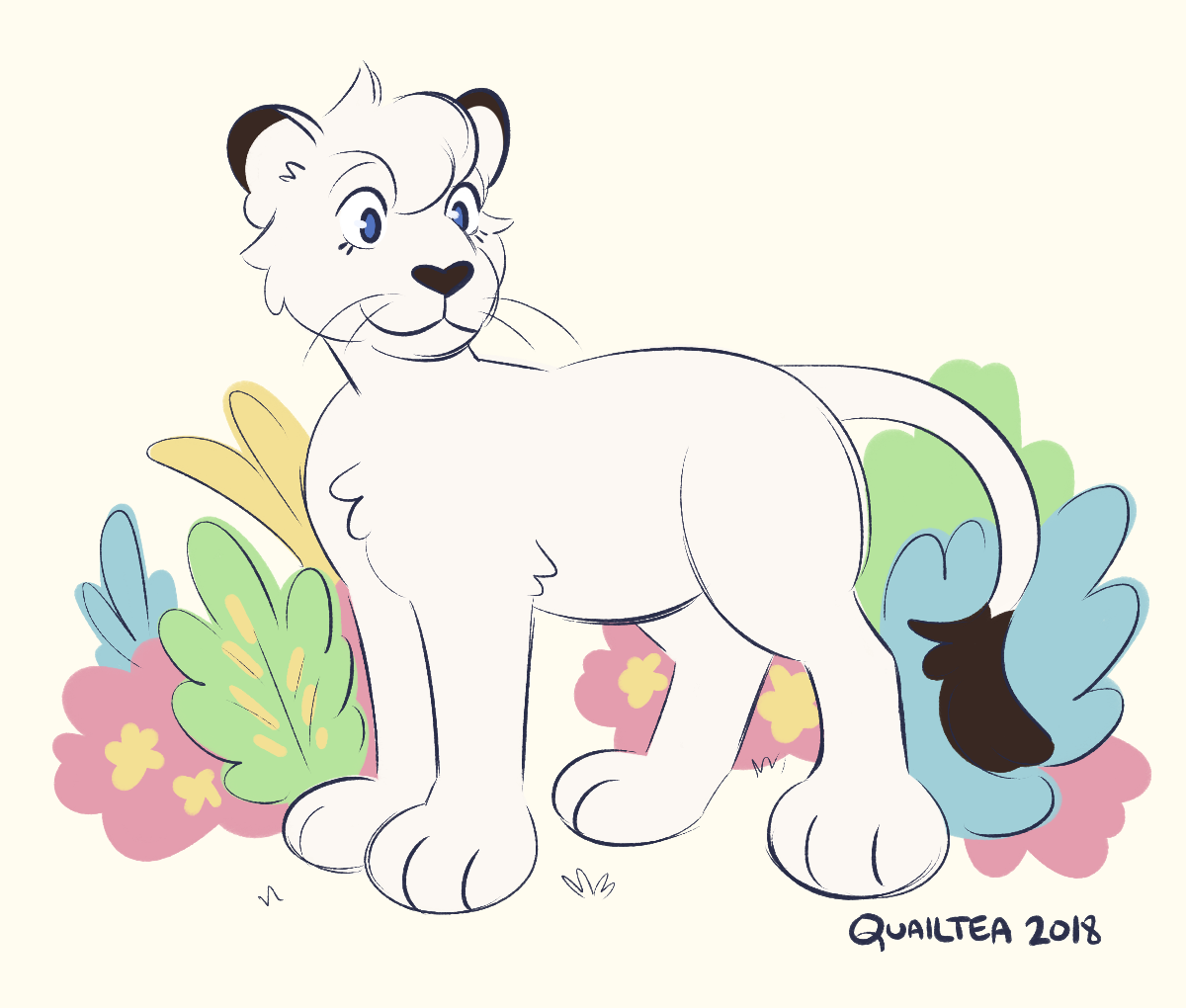 quailtea: KIMBA (KIMBA) KIMBA THE WHITE LION IS HIS NAME