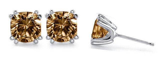 ringtorulethemall:  3 carat Cognac diamond studs earrings gold ear ring rings