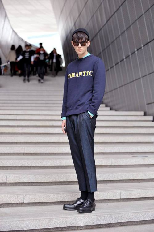 koreanmodel:  Streetstyle: Kim Kibeom shot by Choi Seungjum at Seoul Fashion Week