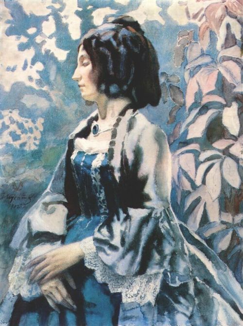 labellefilleart:  Lady in Blue, Victor Borisov Musatov