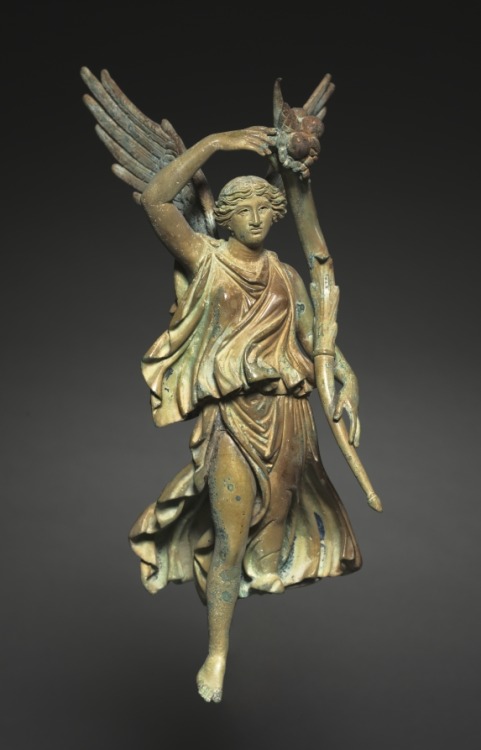 cma-greek-roman-art:Victory with Cornucopia (Chariot Attachment), 40, Cleveland Museum of Art: Greek