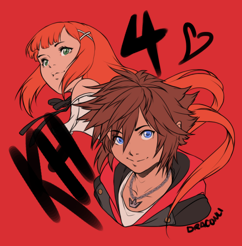 draconli: THAT KINGDOM HEARTS ANNOUNCEMENT…OMG! HERE IS A QUICK ARTWORK FOR THE FOURTH O