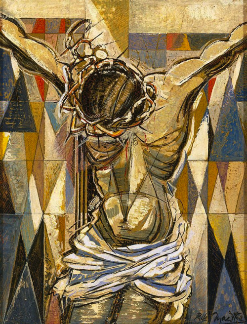 outward-signs: Crucifixion, 1957, Roy de Maistre