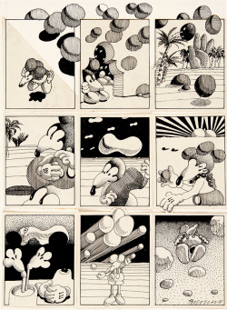 psychedelic-sixties:  Psychedelic Mickey Art by Victor Moscoso (1968)