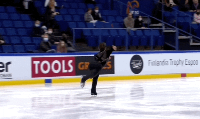 edgecallskating:I have this saved as “JasonBrownPerfect.gif” and I stand by that assessment. Jason Brown, Sinnerman SP, Finalandia Trophy 2021