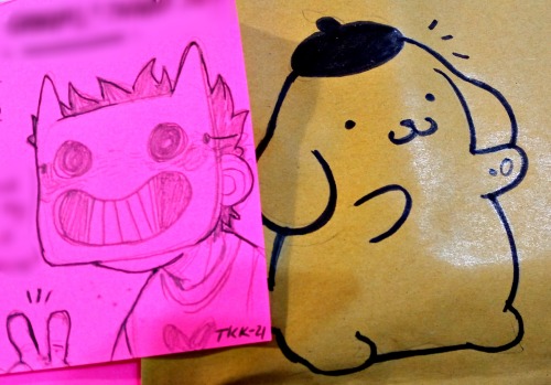 Some of the last doodles I added to the online orders I got… I wish I could do better. Thank 