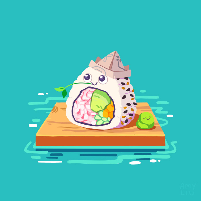 notamyliu:  sailing sushi and ‘sabi sidekick 