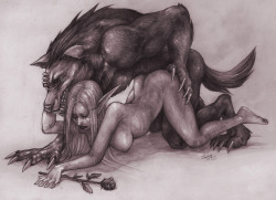 xenozoophavs:  Werewolf Lust XIV http://www.hentai-foundry.com/pictures/user/harag 