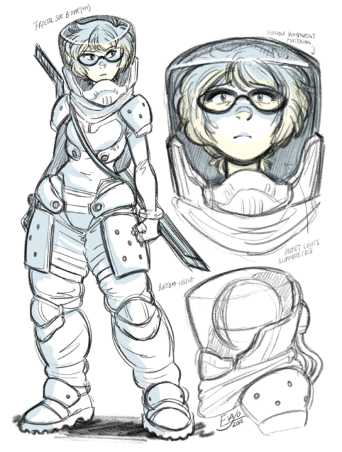 new design concept for the Imago Ranger combat suits. finally settled on the name &ldquo;Fractal