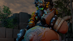 kermapippurisaatana:  cyristal-art:  Roadhog puts up with him.  This is too cute! Also… #on the nose xD 