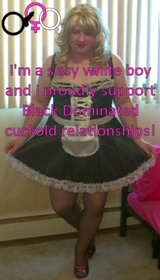 sissysquirts:  I proudly support Black Dominated cuckold relationships!