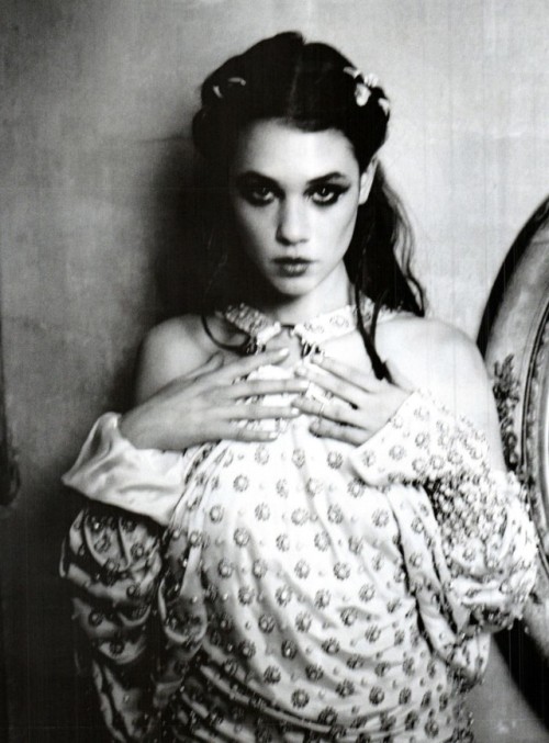 vladadoll:lelaid:Astrid Berges-Frisbey by Ellen Von Unwerth for Vogue Italia, March 2012@sirenoirs