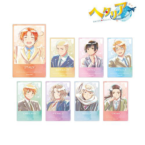 Hetalia World Stars Ani-Art Acrylic Memo Stand / Trading Stickers by ArmabiancaMSRP: 4,664 yen for a
