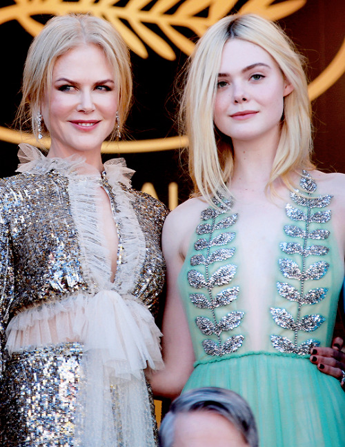 nicole-kidman:Nicole Kidman & Elle Fanning attend the “How to Talk to Girls at Parties” Premiere