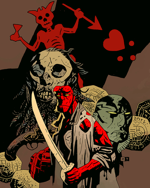 hellboysource:They That Go Down to the Sea in Ships by Mike Mignola and Dave Stewart (2007)