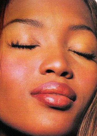 kevynaucoin:Naomi photographed by Michael Thompson with makeup by Kevyn Aucoin, Allure Magazine Febr