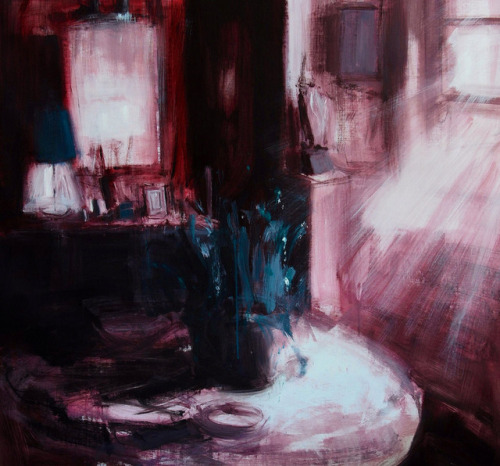 Tina Sgrò (Italian, b. 1972, Reggio di Calabria, Italy) - Rosso di Luce (Red Light), 2015  Paintings