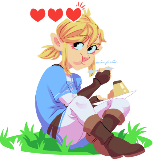 semi-psionic: a lineless redraw of link from botwthe original (which you can see here) was actually 