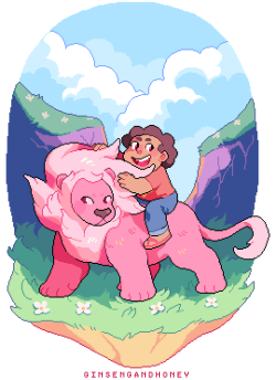 ginsengandhoney:steven & lion!!