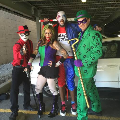 #suicidesquad #eastcoastcomiccon #cosplay #harleyquinn #arkam #riddler