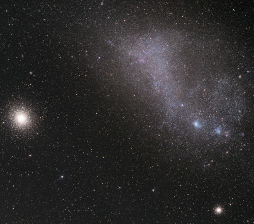 elrastrodetusangreenlanieve:  Southern sky and the ISS, the Seahorse, a dust structure in the Large Magellanic Cloud, the Small Magellanic Cloud, with clusters NGC 632 and 47 Tucanae, star cluster R136 in 30 Doradus, SN1987A supernova remnants in the