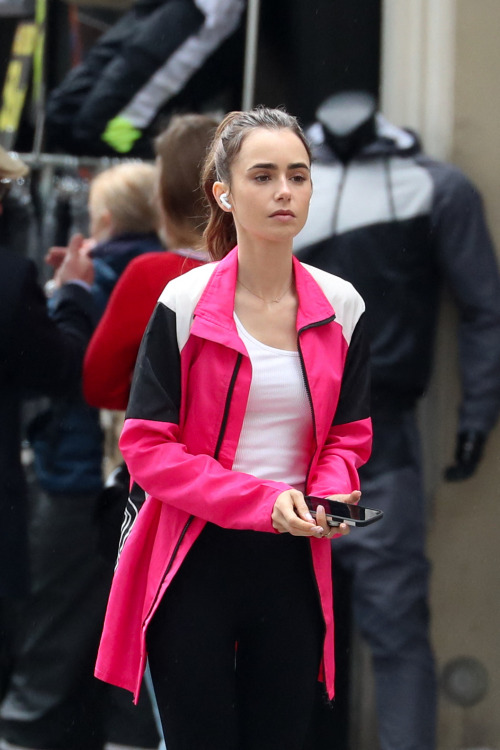 Lily Collins was seen today at the set of Emily In Paris in Paris, May 19th.