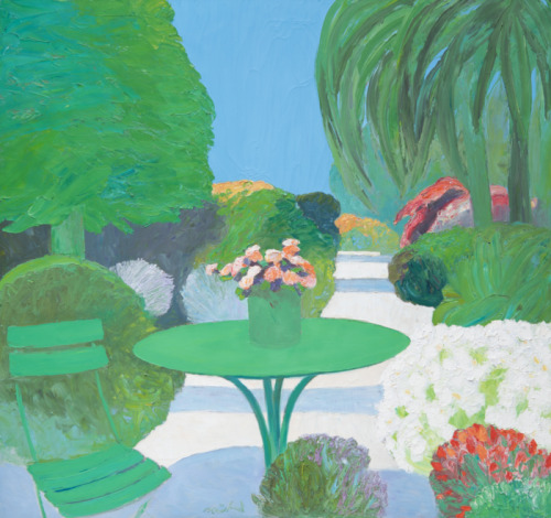 huariqueje:Garden in Cannes   -   Roger Mühl , 2000.French-German, 1929&nda